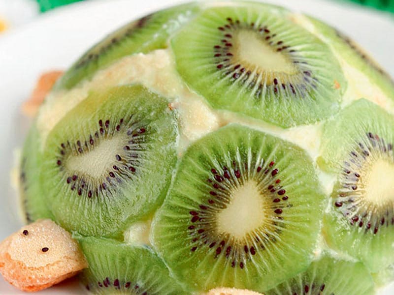 Postre fácil para niños: la tortuga de manzana y kiwi - BAYARD REVISTAS  Hacemos pequeños grandes lectores... felices